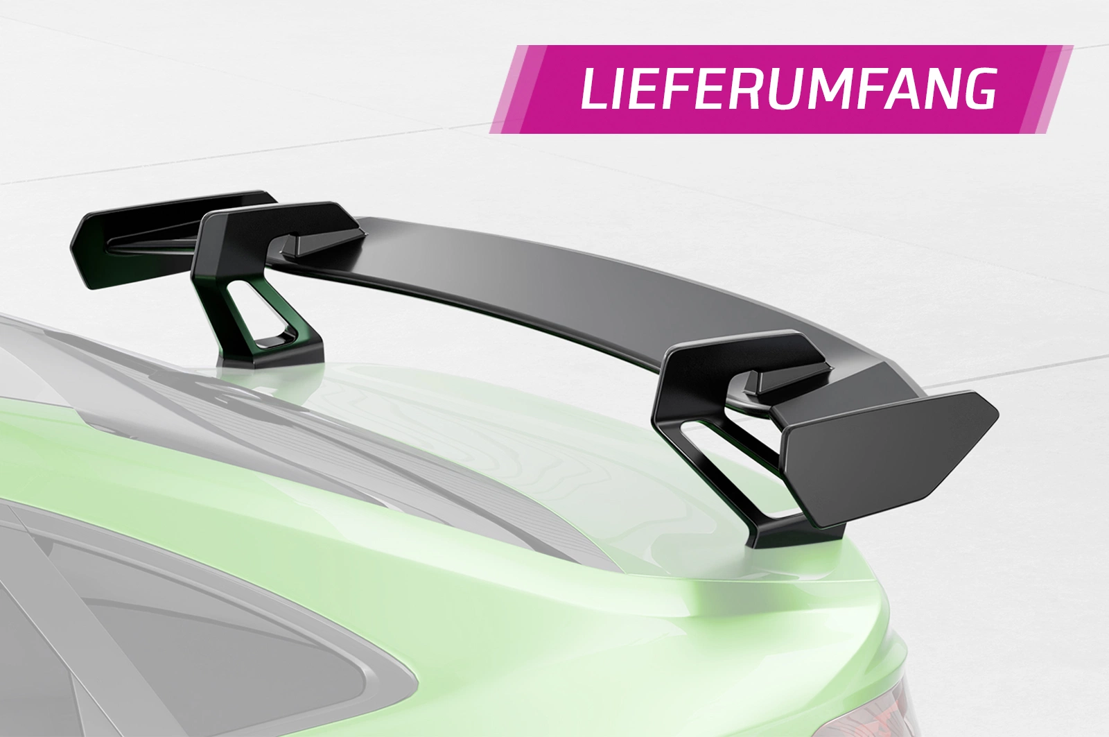 Schwanenhals Heckflügel mit ABE für Audi A3 / S3 / RS3 (8Y) Limousine SHF057