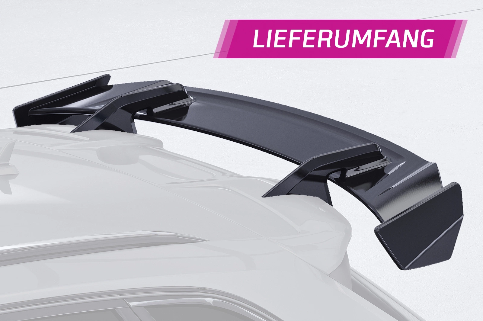 Schwanenhals Heckflügel mit ABE für Audi RS3 (8VA) Sportback SHF080