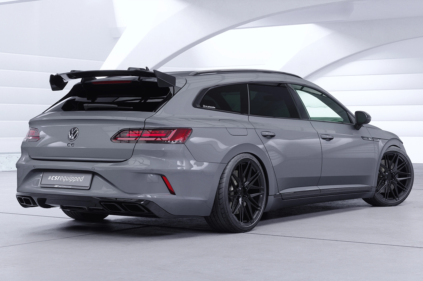 Schwanenhals Heckflügel mit ABE für VW Arteon (Typ 3H) Shooting Brake SHF089