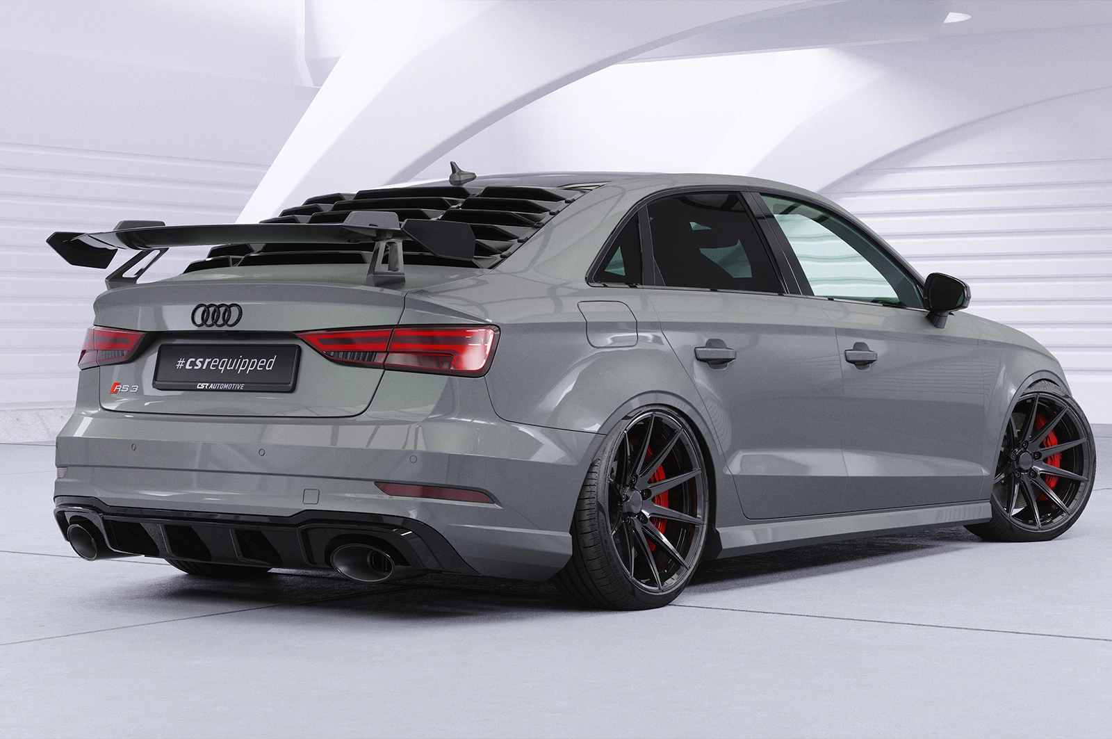 Schwanenhals Heckflügel mit ABE für Audi A3 / S3 / RS3 (8V) Limousine SHF005