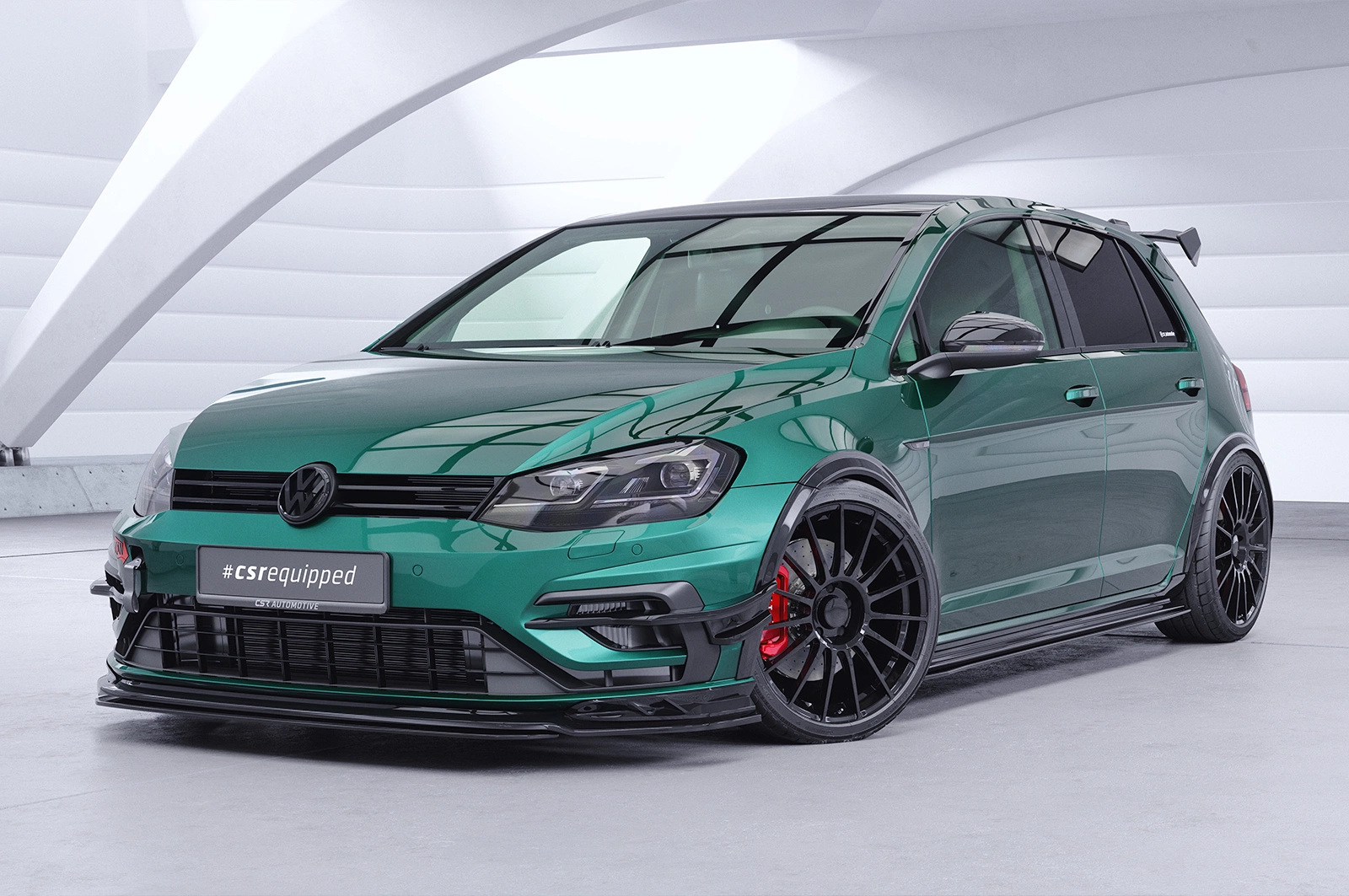 Schwanenhals Heckflügel mit ABE für VW Golf 7 GTI, GTD, GTE, R, R-Line SHF052