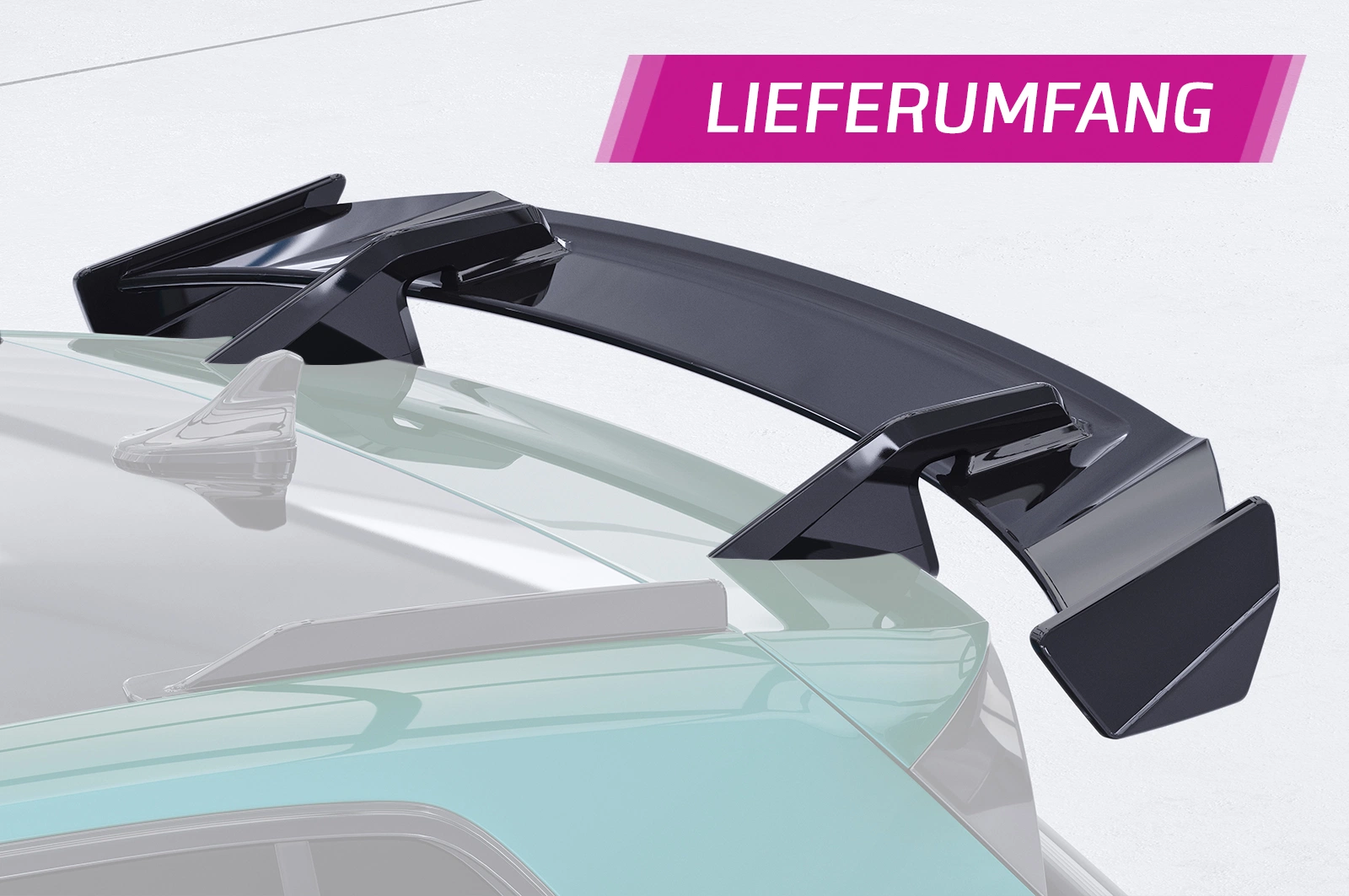 Schwanenhals Heckflügel mit ABE für VW Golf 8 GTI/ GTD/ R SHF050