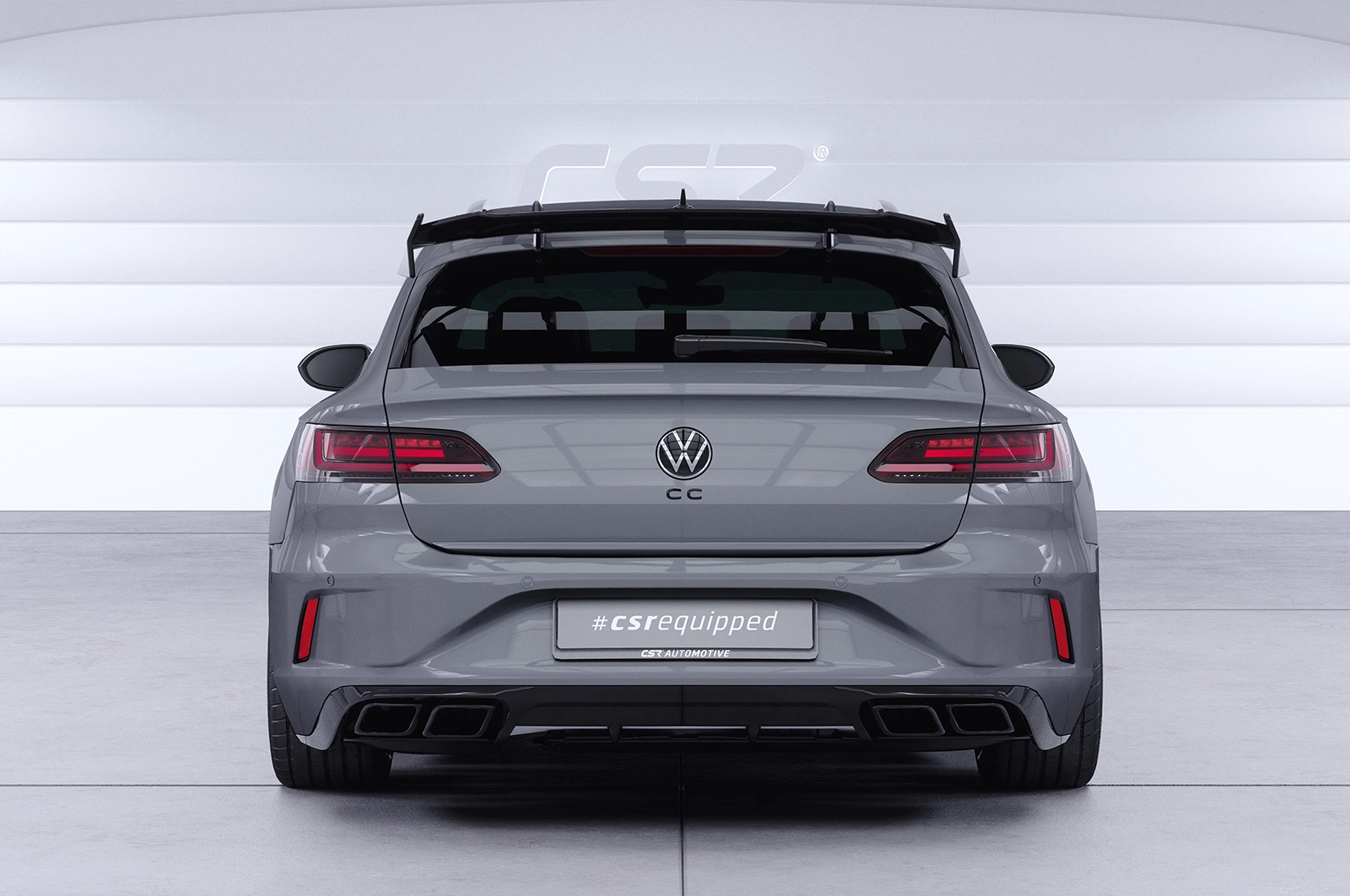 Schwanenhals Heckflügel mit ABE für VW Arteon (Typ 3H) Shooting Brake SHF089