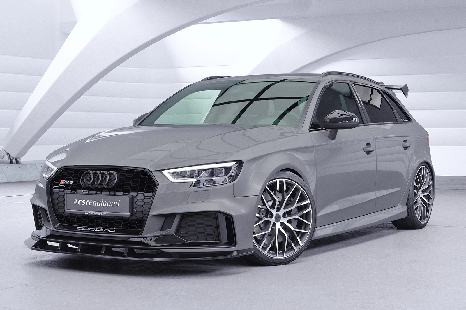 Schwanenhals Heckflügel mit ABE für Audi RS3 (8VA) Sportback SHF080