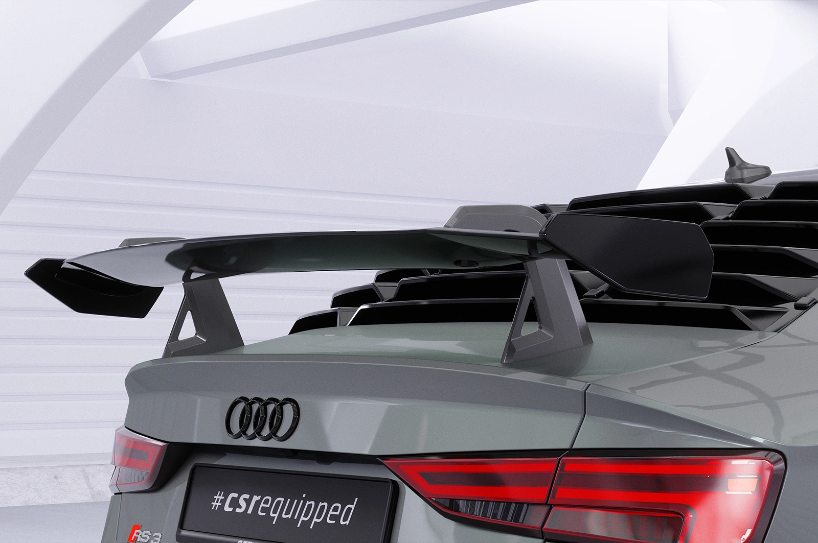 Schwanenhals Heckflügel mit ABE für Audi A3 / S3 / RS3 (8V) Limousine SHF005